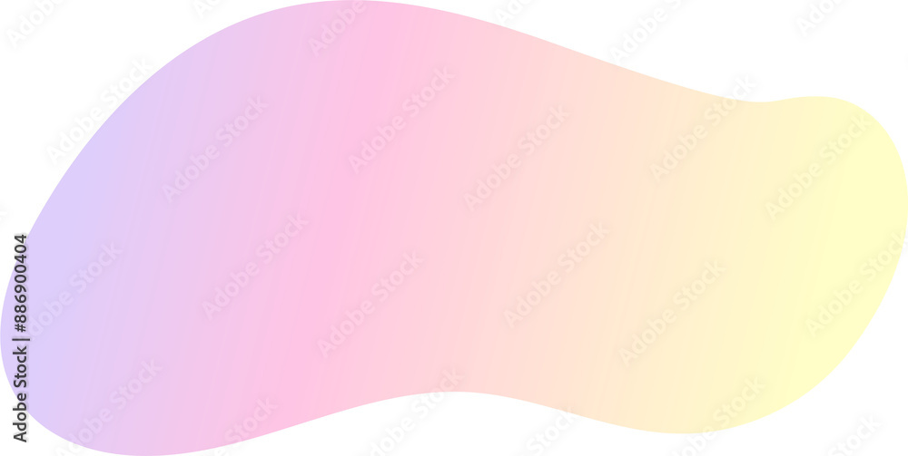 Poster abstract gradient shape. fluid blob with liquid color gradation. organic irregular watercolor elemen