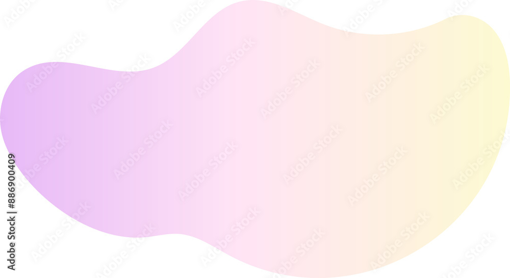 Poster abstract gradient shape. fluid blob with liquid color gradation. organic irregular watercolor elemen