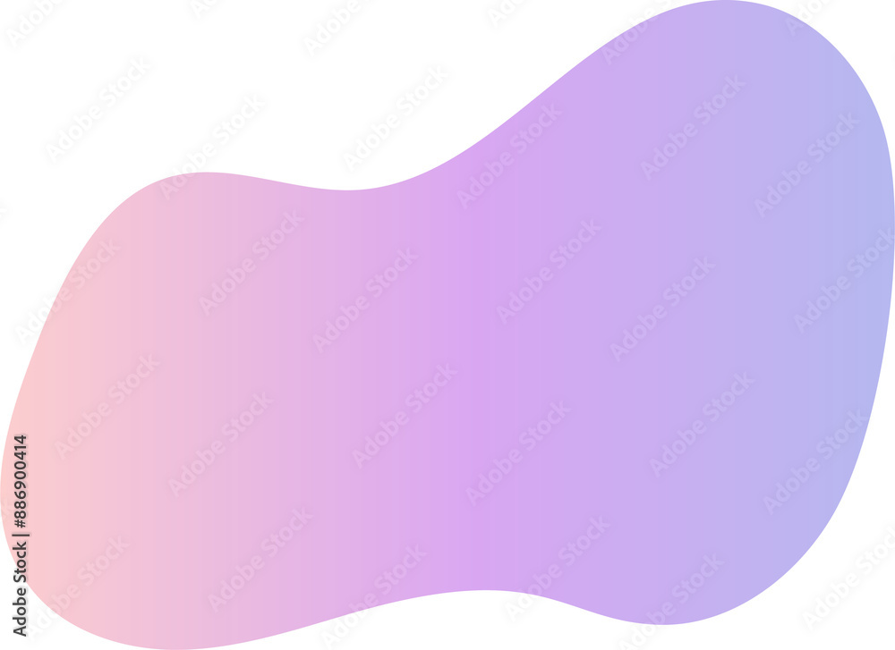 Poster abstract gradient shape. fluid blob with liquid color gradation. organic irregular watercolor elemen