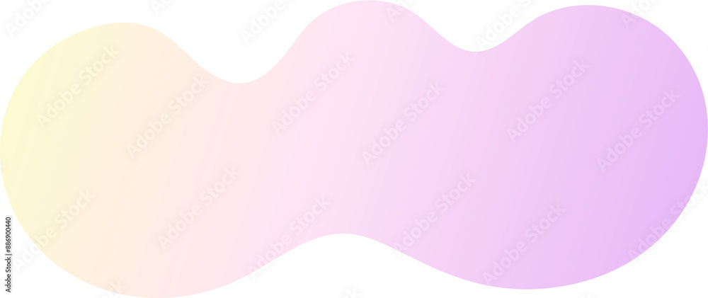 Poster abstract gradient shape. fluid blob with liquid color gradation. organic irregular watercolor elemen