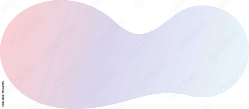 Poster abstract gradient shape. fluid blob with liquid color gradation. organic irregular watercolor elemen