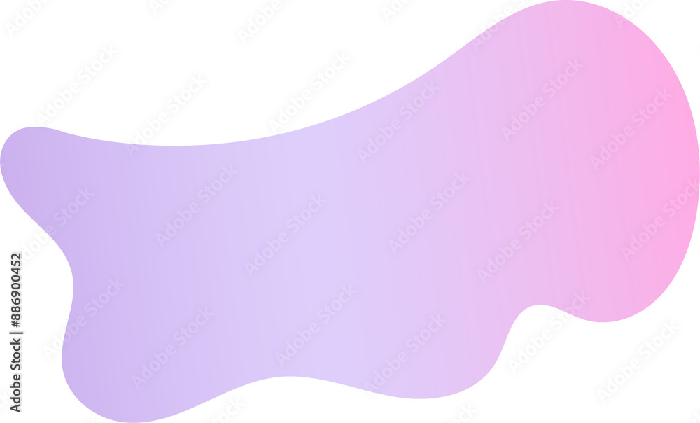Poster abstract gradient shape. fluid blob with liquid color gradation. organic irregular watercolor elemen