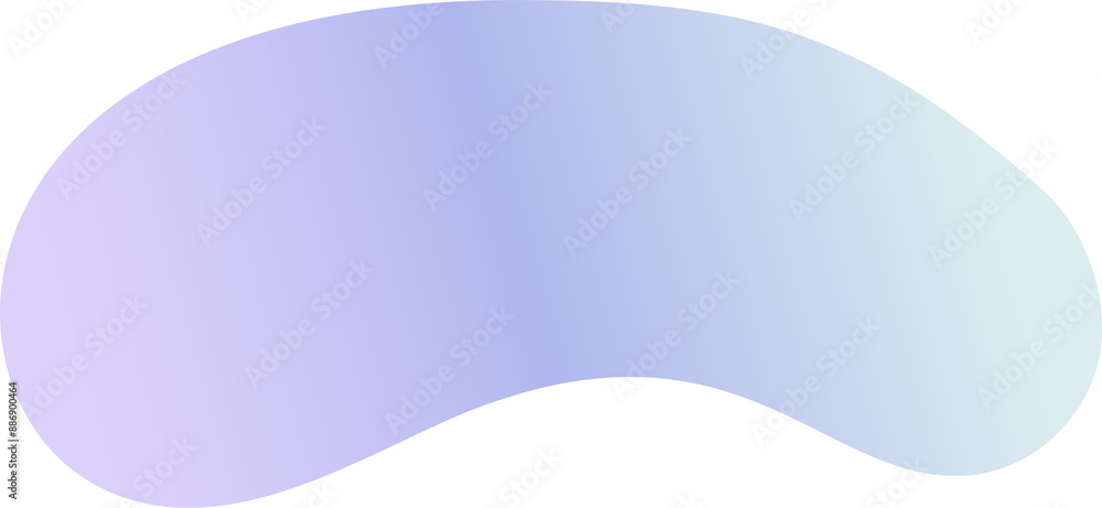 Poster abstract gradient shape. fluid blob with liquid color gradation. organic irregular watercolor elemen