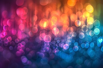 Vibrant Bokeh Lights in a Spectrum of Colors