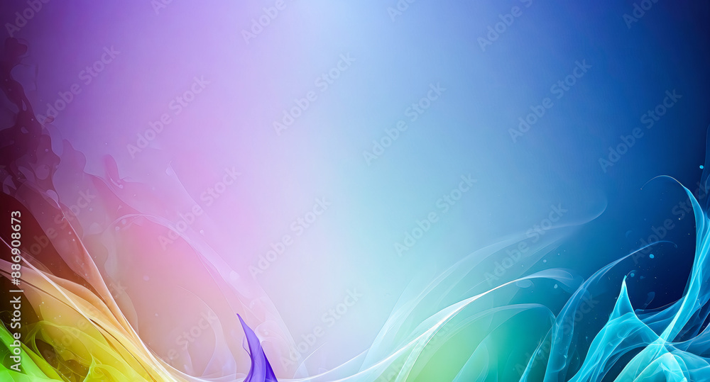 Poster abstract colorful background with swirling lines