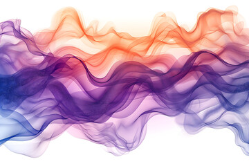 Fototapeta premium Pastel rainbow smoke textures with a white background
