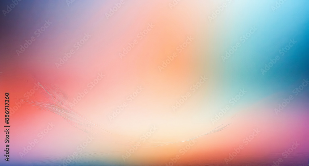 Poster abstract colorful background with smooth gradient and subtle lines