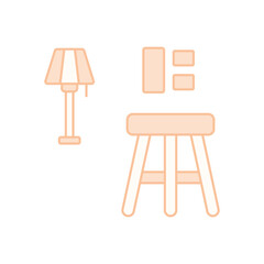 Bar Stool concept vector icon