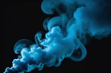 colorful smoke against black background close up