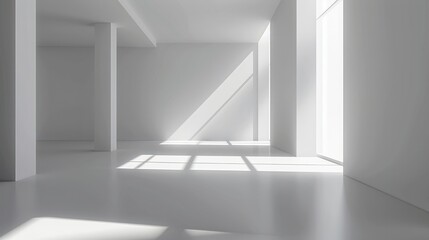 3D Light White Background