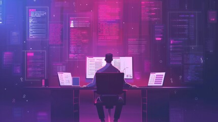 Compliance Reporting and Documentation, AML officer reviewing reports and regulatory documents with icons of compliance records, regulatory filings,