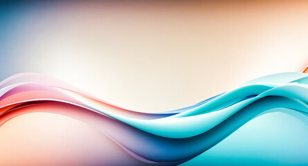 Obraz premium Abstract blue and red wave background