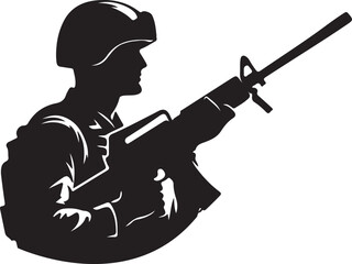 silhouette of a soldier 