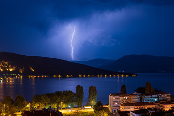 lightning over the lake