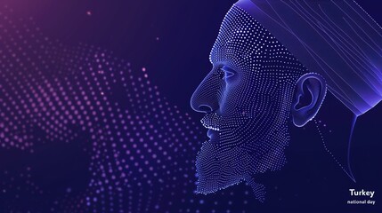 Abstract vector illustration happy guru nanak jayanti.