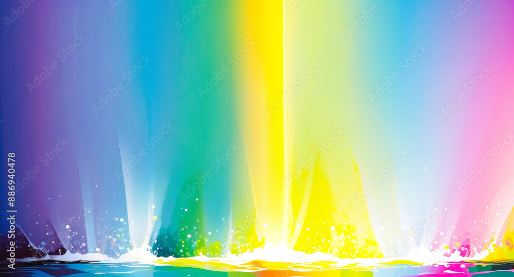 Poster abstract colorful background with splash