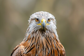 Obraz premium Schönheit des Waldes - Rotmilan. Beautiful simple AI generated image in 4K, unique.