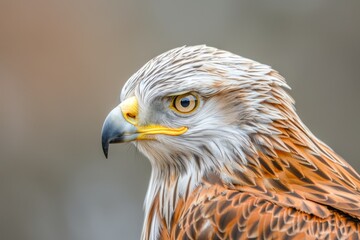 Fototapeta premium Yellow-billed Kite. Beautiful simple AI generated image in 4K, unique.