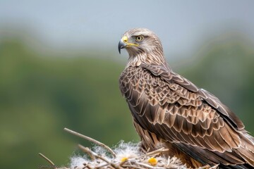 Obraz premium Yellow-billed Kite. Beautiful simple AI generated image in 4K, unique.