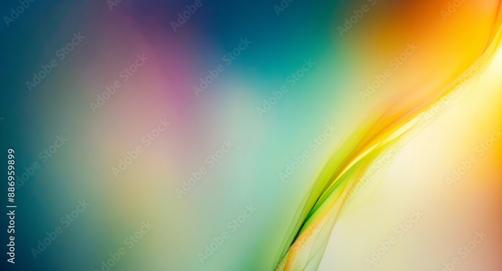 Poster abstract colorful background with wavy lines