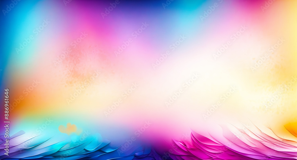 Poster abstract colorful gradient background with wavy lines