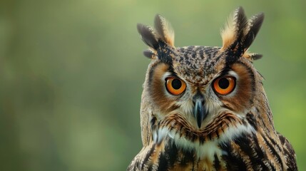 Obraz premium Close-up Portrait of an Owl
