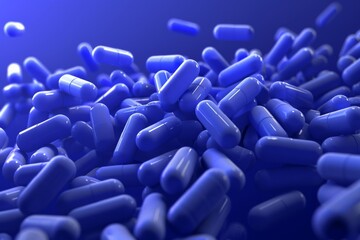 Obraz premium Consumption and release of vitamins. Multi-colored dots enter and fly out of the white elements.. Beautiful simple AI generated image in 4K, unique.