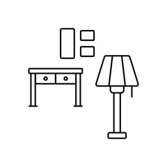 Floor Lamp concept vector icon