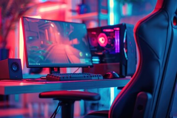 Computer workstation setup