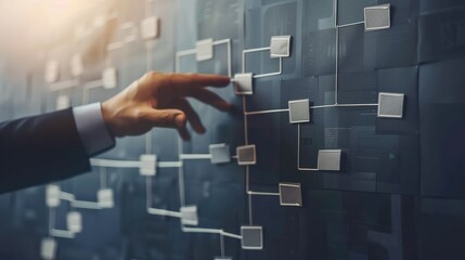 Top-Down Approval Cascade, depicting approval cascading down from top management levels to lower levels,