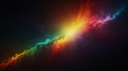 Obraz premium rainbow Starry space background glitter