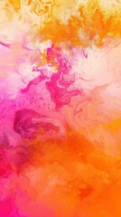 pink and orange paints wallpaper - generative ai