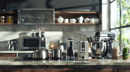 Kitchen Appliances on Counter