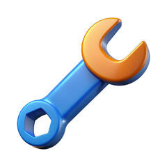 wrench isolated on white