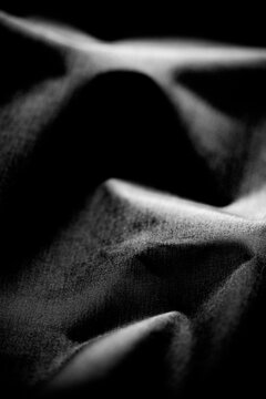 PFAS-free fabric arranged as a mountain landscape