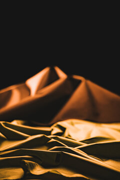 PFAS-free fabric arranged as a mountain landscape