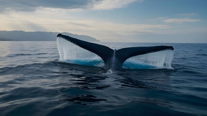 Fototapeta premium dolphin jumping out of the water