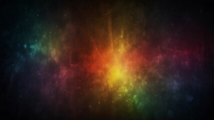 Ethereal rainbow paints the night sky with celestial hues