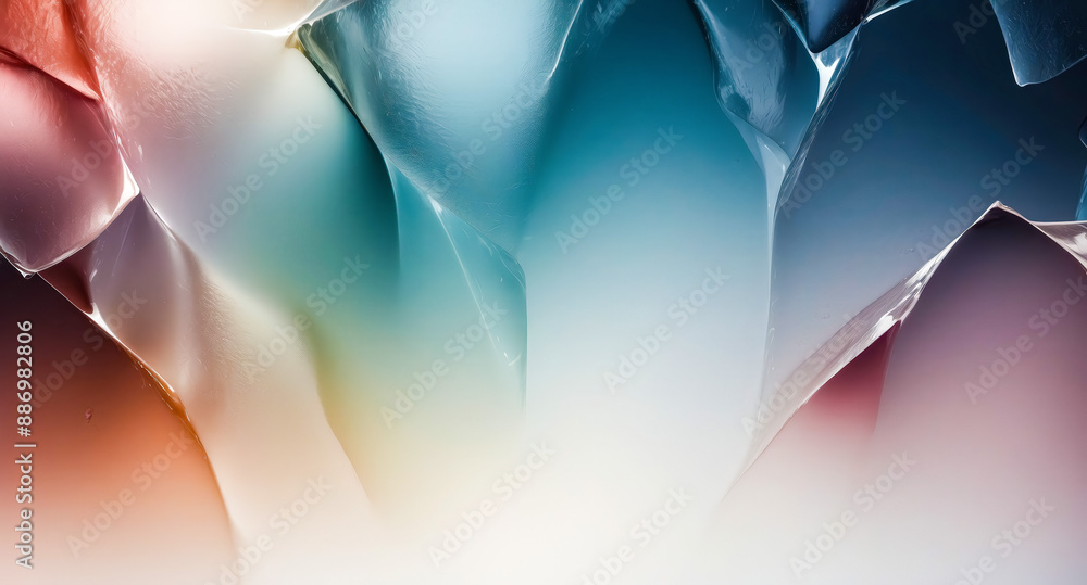 Wall mural Abstract colorful background with folded paper