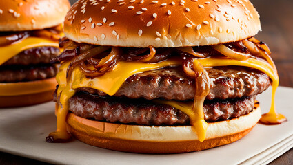 Delicious burger-