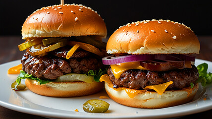 Delicious burger-