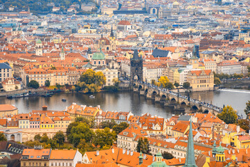 Prague, Czech Republic - Prague Royal Palace overlooking the city