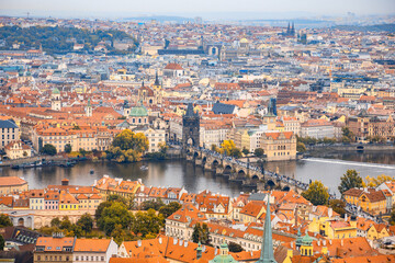 Prague, Czech Republic - Prague Royal Palace overlooking the city