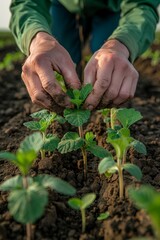 Advanced technology robots for sustainable plant care, fostering greener gardening practices