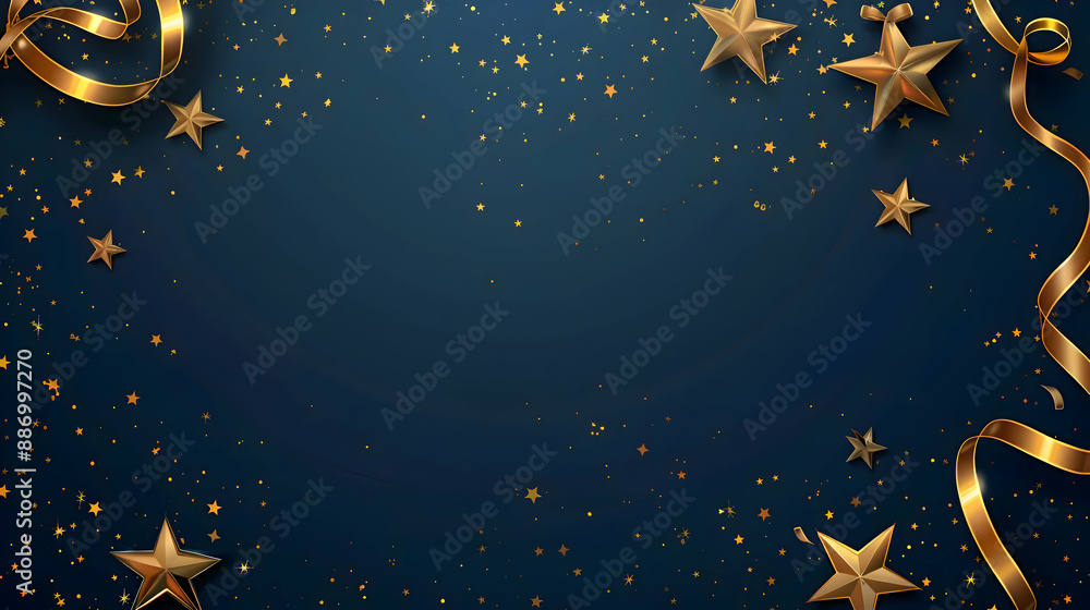 Poster light abstract glowing bokeh light. shining star, sun particles and sparks with lens flare effect on