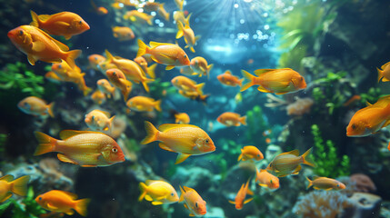 fish in aquarium