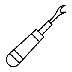 Ripper Vector Line icon Design