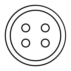 Button Vector Line icon Design