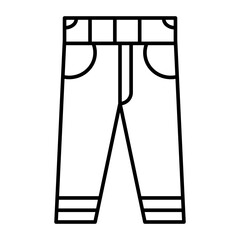 Pant Vector Line icon Design