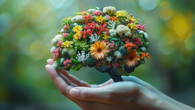 World Mental Health Day concept with a focus on psychology, mental health care, and awareness. Promoting mind wellness and the importance of mental well-being in everyday life.
